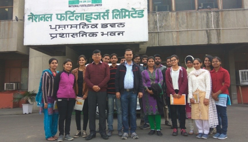 Industrial visit to NFL Unit, Bathinda