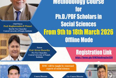 Ten Days Research Methodology Course